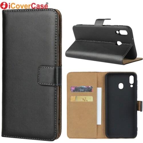 Fashion Leather Flip Cases For Samsung Galaxy M20 M30 Case Cover Mobile Phone Accessories Stand Book Bag Capa For Galaxy M 20 30
