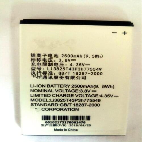 New Original Battery Li3825T43P3h775549 2500mAh Battery For ZTE Grand X Quad V987 U935 V967s with phone stander