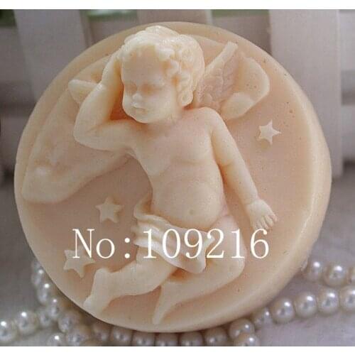 Wholesale!!!1pcs New Style 7.1x4.0cm Angel (Z29) Silicone Handmade Soap Mold Crafts DIY Mould