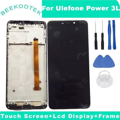 Original Power 3L Front Panel Touch Glass Digitizer Screen with LCD display for 6.0inch ulefone power 3L Phone