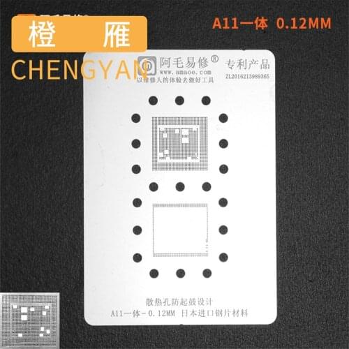 Amaoe BGA reballing Stencil Template for iphone 6 6s 7 8/8p/x CPU RAM A8 A9 A10 A11 A12 Baseband CPU