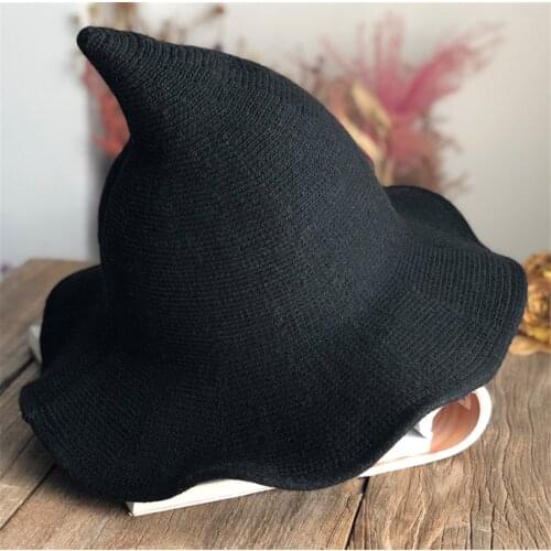 Lolita Halloween Witch Hat Wizard Hat Gothic Magical Girl Hat Cosplay Party Accessories D516