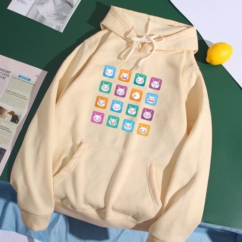 Kumo Desu ga, Nani ka Hoodies Cartoon Funny Anime Spider Hoodie Autumn Fleece Man Pullover Harajuku Korean Street Men Sweatshirt