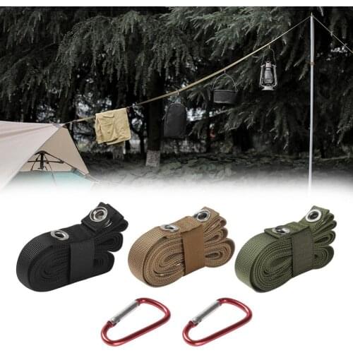 Outdoor Camping Tent Storage Lanyard Picnic Clothesline Strap Durable Adjustable Long Bundled Hanging Rope Tent Rope Accessories