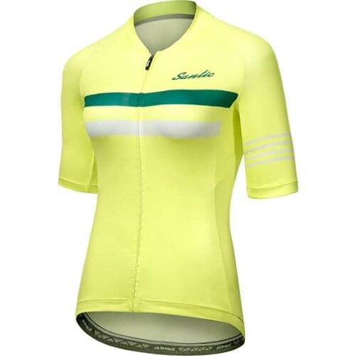 Santic MTB Cycling Jersey 2021 Bicycle Team Breathable Quick Dry Shirts Women Short Sleeve Bike Wear Summer Bicycle Clothing