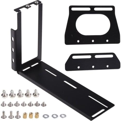 DIY Metal Graphics Cards Vertical Bracket Riser PCI Express Stent Mount Stand Holder for PC Case J0PB