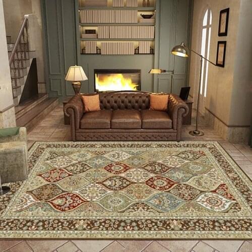 120x160 Retro Vintage Carpet Persian Carpet Living Room Bedroom Mat Anti-slip Area Carpet Absorbent Boho Carpet