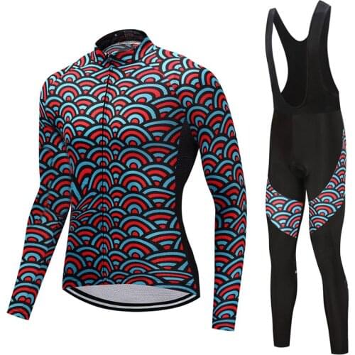 XS-3XL Long Cycling Clothing Cycling Jersey MTB Ropa De Ciclismo Hombre Bike Jerseys Set Mens Outdoor Fitness Sportswear SA05