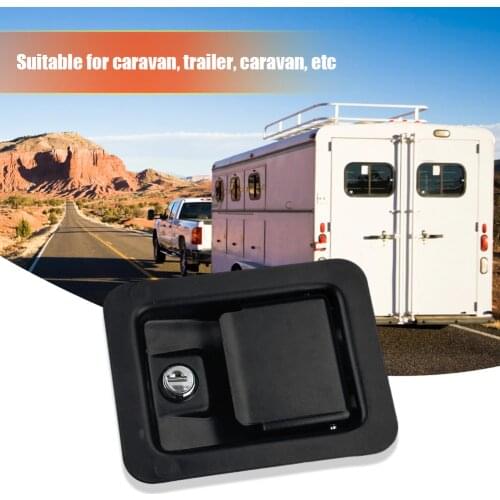 Trailer Door Latch Tool Box Lock 2 Keys Caravan Motorhome Trailer Truck Tool Box Door Single Point Handle for RV Camper