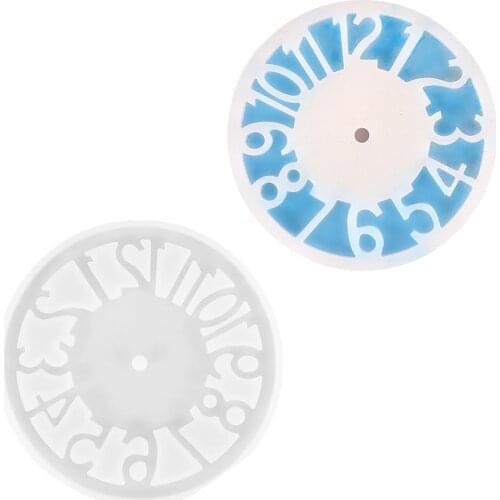 1pcs Silicone Clock Mold Clock Resin Silicone Mould Casting Tools Handmade Jewelry making Tool DIY Crafts Epoxy Resin Molds
