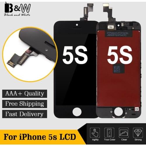 100PCS/LOT Wholesale Best Quality Replacement Parts For iPhone 5S LCD Screen Display Assembly Complete Free Ship