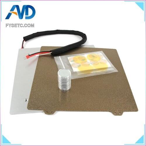 235x235mm Hot Bed +Double Sided Textured PEI Spring Steel Sheet + Magnet To Be Magnetic For Ender-3 Ender 3s TEVO Flash