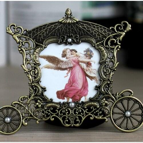 3x3 inch Metal Vintage Picture Frames Classic Small Photo Frame Room Decoration Europe Home Decor NJ80608