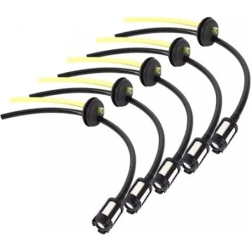 5pcs/set Filter Oil Pipe For Chainsaw Lawn Mower Grass Trimmer Fuel Tank Filter Universal Oil Pipe Fuelhose For 139/140/gx35