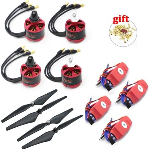 4 Set 2212 920KV CW CCW Brushless Motor + 30A Simonk ESC w/ 5V 2A BEC + 9450 Prop for F450 F500 F550 Phantom 2 3 Drone