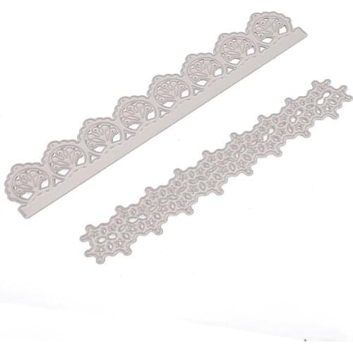 2-piece Side Strips Metal 2021 New Metal Cutting Dies Stencils for DIY Scrapbooking Album Decorative Embossing Paper