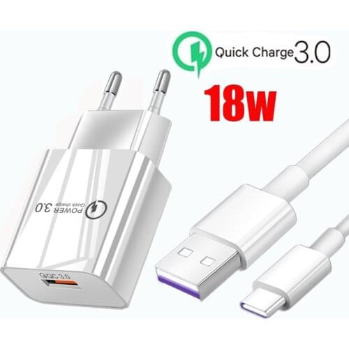 Fast Charger For Xiaomi 11 10 Note 10 Pro 9 SE 9T Pro Xiaomi Redmi Note 9s 8 Pro 7 8T 8A 10T Xiaomi QC 3.0 Charger phone Charger