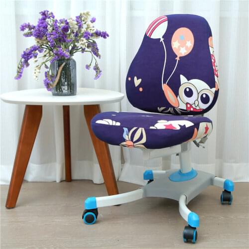 Childrens Study Chair Cover Elastic Student Lift Chair Cushion Backrest Cover Writing Chair Cover Office Computer Seat Case