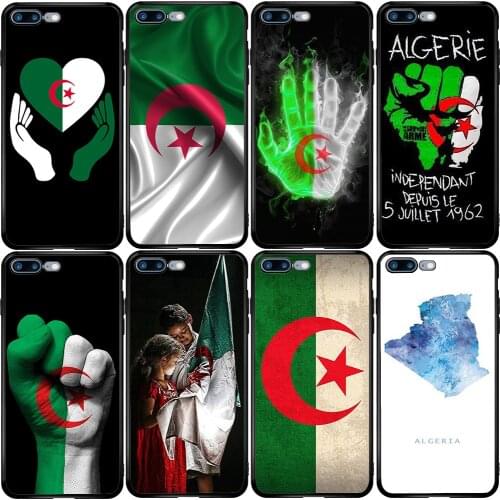 Cover Case for iPhone Oneplus 5S SE 2020 6S 7 8 6T 8T Plus XS XR 11 12 Pro Mini Max Algeria Algerian Flag