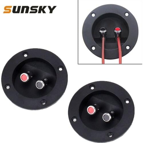 2 PCS Car Stereo Speaker Terminal Board DIY Home Auto 2 Way Speaker Box Terminal Cup Subwoofer Plugs Stereo Double Binding Post