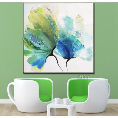 Colorful Flowers Abstract Oil Painting Hand-painted Wall Art Home Decor Picture Modern Hand Painted Oil Painting On Canvas