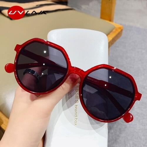 UVLAIK Vintage Round Sunglasses Women Men Fashion Brand Irregular Sun Glasses Female 2021 Korean Style Shades Sunglass UV400