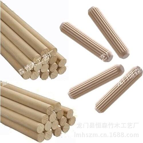Furniture accessories factory direct supply twill tenon dowel stick wholesale large favorably specifications