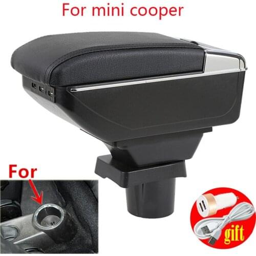 For MINI Cooper armrest box R50 R52 R53 R56 R57 R58 F55 F56 F57 Countryman R60 F60 Armrest box car accessories styling