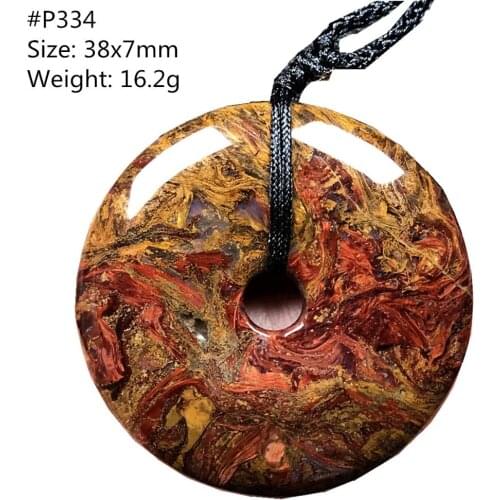Peace Buckle Natural Red Yellow Pietersite Stone For Woman Man Namibia Energy Crystal Round Beads Adjustable Rope Jewelry AAAAA