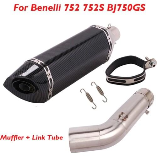 Motorcycle Exhaust Muffler Escape Pipe Silencer Connector Link Tube for Benelli 752 752S BJ750GS