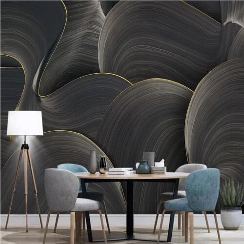 Milofi custom 3D wallpaper mural hand-painted abstract art geometric wallpaper living room background wall background wall mural