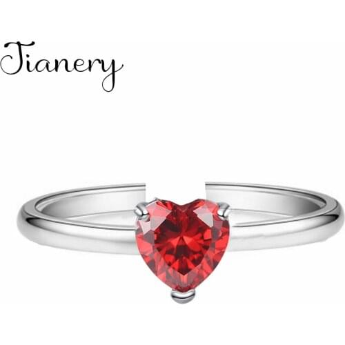 New Arrivals Charming Red Zircon Ring for Women Boho Knuckle Party Rings Gothic Punk Jewelry Gifts for Girls 2021