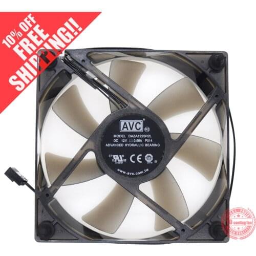 NEW AVC DAZA1225R2L 12V 0.60A 12025 12CM 4PIN PWM 12V 0.45A cooling fan
