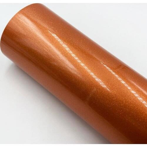 Orange Glitter Diamond Shiny Vinyl Films Wrap For Car Body Car Sticker Auto decoration motorcycle decal