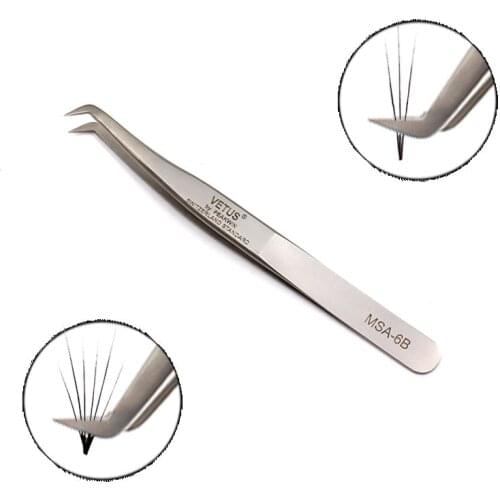Vetus Tweezers For Volume Eyelash Extension 3D 6D Stainless Steel Tweezers Eyelash Extension Tool Individual Eyelash Tweezers
