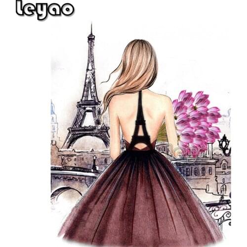 Full Square/Round Drill 5D DIY Diamond Painting Paris Girl diamond Embroidery Cross Stitch Diamond Mosaic Home Decor Gift
