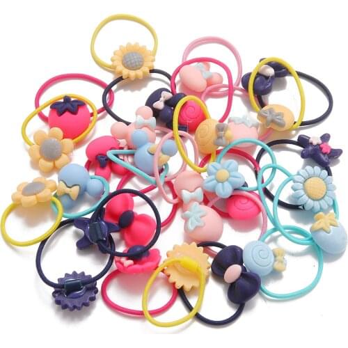 Popular Knitted Childrens Hair Rope with Rubber Band Hair Tie Girls Hair Rope Bag Hair Accessories Headdress Jewelry for Women