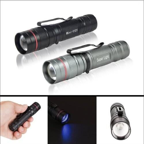 MINI Portable Highlight Flashlight Outdoor Lights 3 Modes(High - Low - Strobe) Zoomable for Camping Cycling Fishing Night Light