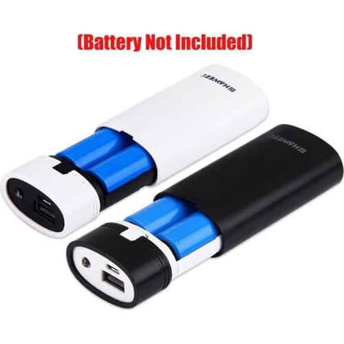 Portable LCD Screen 2x18650 Empty DIY Battery Case Mobile Power Bank Enclosure