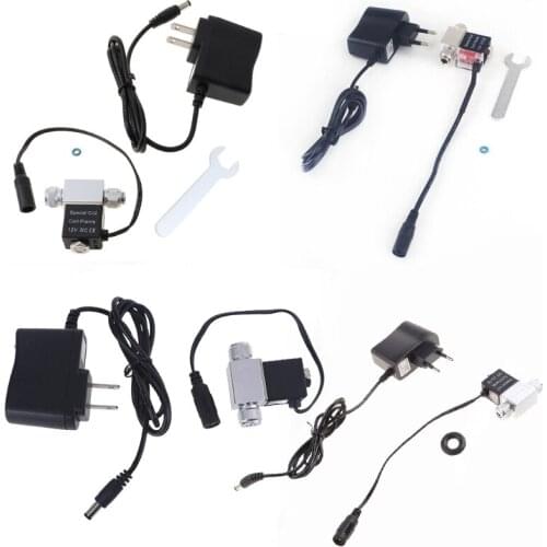 CO2 Solenoid Valve DC 12V Aquarium CO2 Regulator System Low Temperature Solenoid Valve for Tank