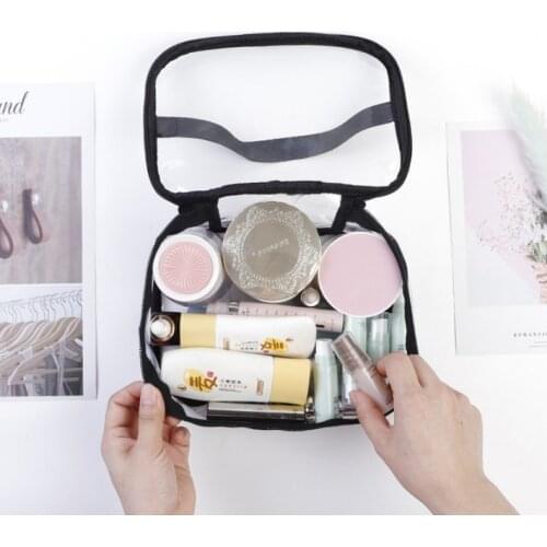 Waterproof PVC Zip Pouch Kit Transparent Clear Travel Cosmetic Wash Bag Storage Travel Zipper Makeup Beauty Wash Organizer