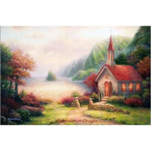 Embroidery Counted Cross Stitch Kits Needlework - Crafts 14 ct DMC color DIY Arts Handmade Decor - Compassion Chapel