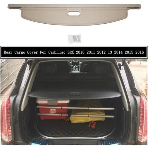 Rear Cargo Cover For Cadillac SRX 2010-2016 Partition Curtain Screen Shade Trunk Security Shield Accessories