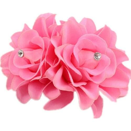 New Bride Women Rose Flower Crown Hairband Wedding Flower Children Festival Dance flower Barrettes Headress Accessories F0158