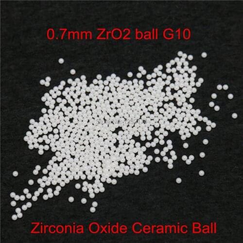 0.7mm ZrO2 Zirconia Oxide Ceramic Ball G10 100pcs for valve ball,bearing, homogenizer,sprayer,pump 0.7mm ZrO2 Bal
