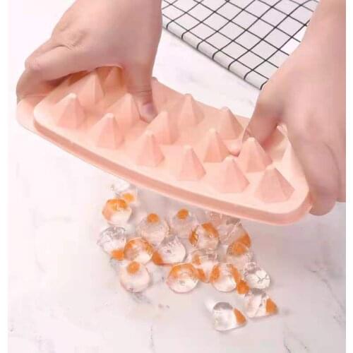 1PC Silicone Ice Tray 18/33 Grid 3D Round Ice Molds Home Bar Party Use Round Ball Ice Cube Makers Kitchen DIY Ice Cream Moulds