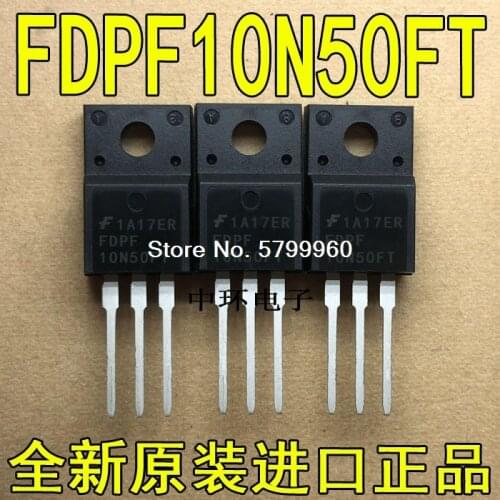 10pcs/lot FQF10N50G TO-220F 10N50 10A 500V transistor