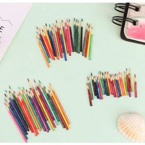 25Pcs/set 1/12 Dollhouse Mini Colorful Pencil Model Fashion Miniature Accessories Simulation Model Toys For Kids Gift