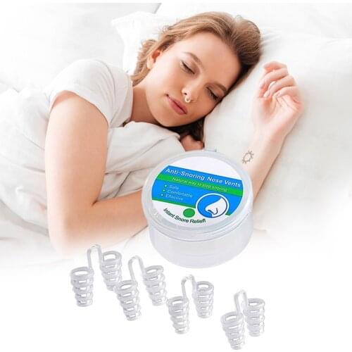 4pcs Snoring Solution Anti Stop Snore Device Sleeping Equipment Snore Stopper Nose Clip Nose Vents Dilator