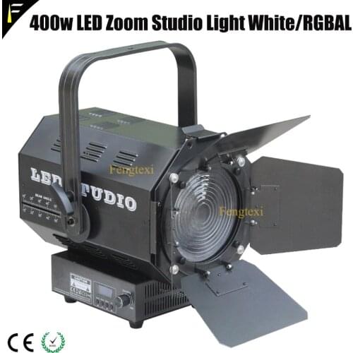 400w RGBAL 5in1 / White COB LED Zoom Studio Theater Light 16~65 Degree Light Beam Angle TV Movie light for Podium Meeting Room